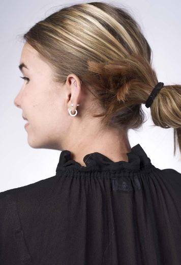 Picture of Viscose chiffon blouse, black