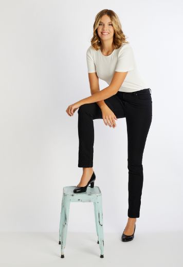 Image de Cora 5-Pocket Jeans Slim Fit avec Taille Confort L34 Inch, black