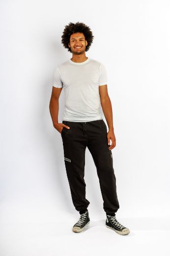Picture of Jogging Trousers with Cuffs, black