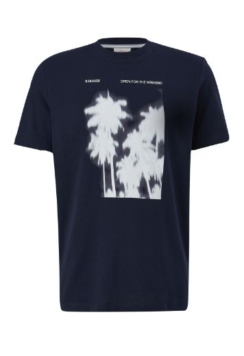 Image de s.Oliver Tall T-shirt avec Encolure en Henley