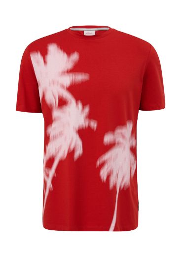 Image de s.Oliver Tall T-shirt avec Imprimé Graphique Palmiers