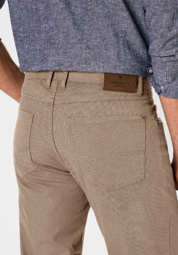 Image de Pantalon Milton Style 5 Poches L36 pouce, beige imprimé