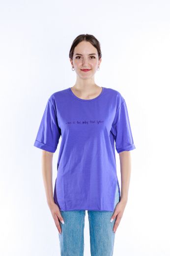 Image de T-Shirt Long, violet