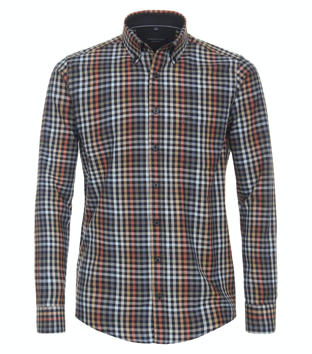 Tall Casual Fit Long Sleeve Shirt 72 cm sleeve length blue multi check