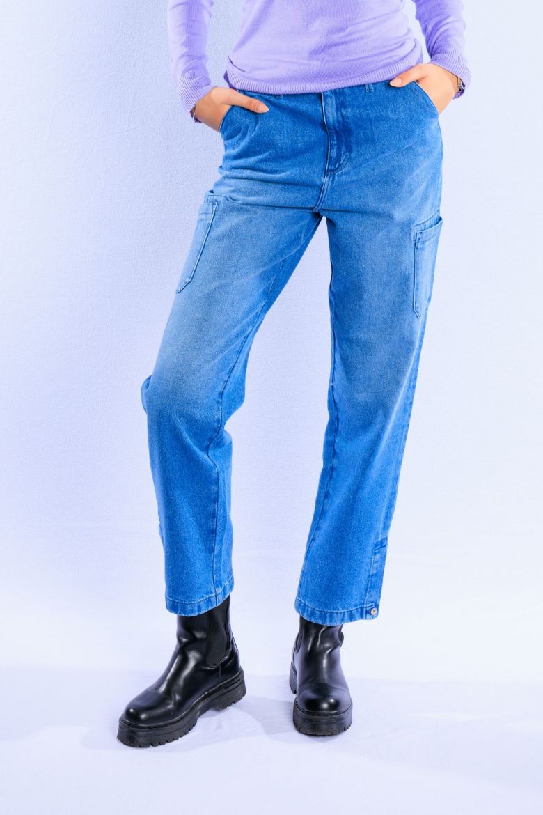 Image de Tall Mustang Jeans Ava Loose Wide Cargo L34 Inch