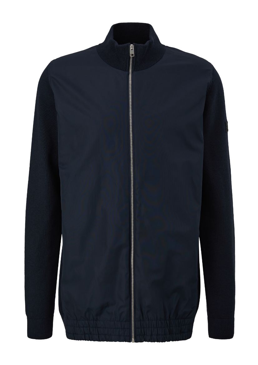 Picture of Tall Jacket with Knit, dark blue